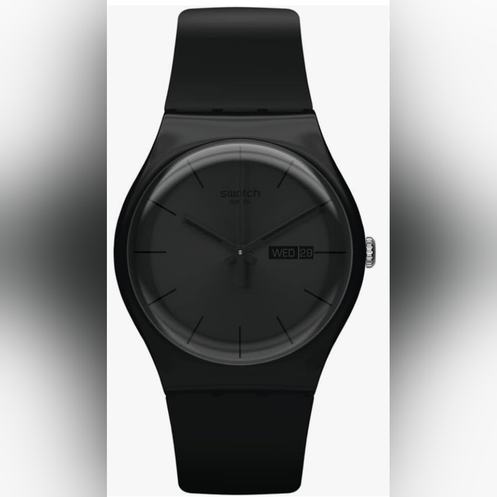 Swatch Reloj unisex BLACK REBEL (Modelo: SO29B706)